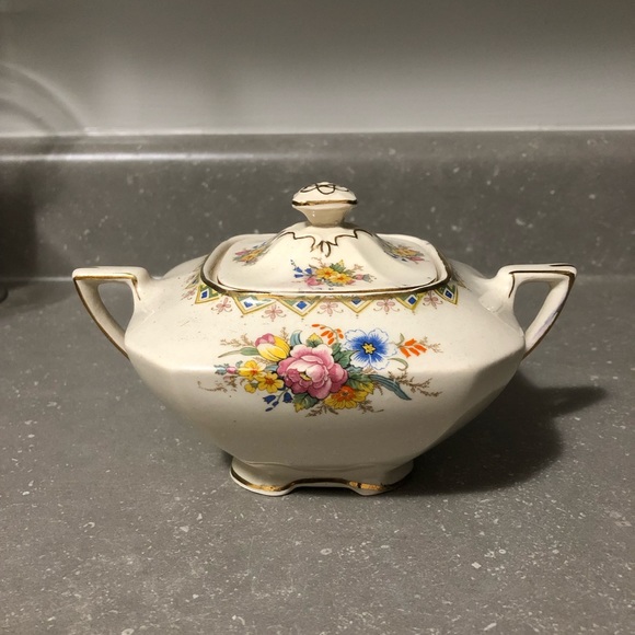 🇬🇧JOHN MADDOCK&SONS LTD, MADE IN ENGLAND, IVORY WARE, VINTAGE CREAM AND SUGAR. - Picture 9 of 16